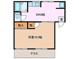 サンハイツ上野 103 ｜ 三重県津市河芸町上野（賃貸アパート1DK・1階・39.00㎡） その2