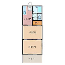 シャンパレスワコー 103 ｜ 三重県津市江戸橋２丁目（賃貸アパート2K・1階・39.80㎡） その2