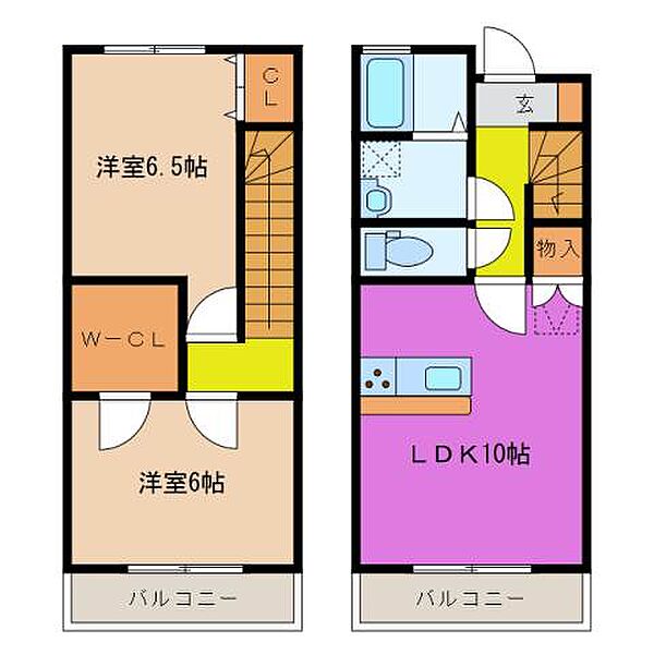 オーシャンテラスセントラ C｜三重県津市柳山津興(賃貸テラスハウス2LDK・1階・59.62㎡)の写真 その2