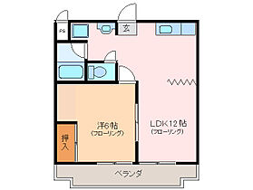 クロスロード 305 ｜ 三重県津市江戸橋１丁目（賃貸マンション1LDK・3階・39.69㎡） その2