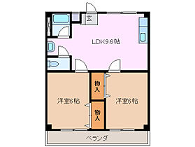 津　IN　COURT　練木 N402 ｜ 三重県津市上浜町１丁目（賃貸マンション2LDK・4階・45.36㎡） その2