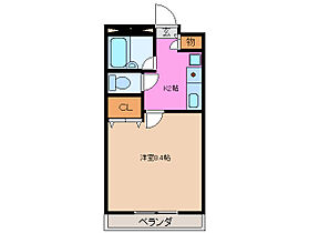 ユーハウス津 201 ｜ 三重県津市上浜町１丁目（賃貸マンション1K・2階・24.75㎡） その2