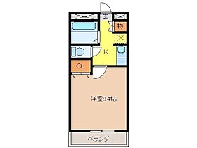 ユーハウス津 103 ｜ 三重県津市上浜町１丁目（賃貸マンション1K・1階・24.75㎡） その2