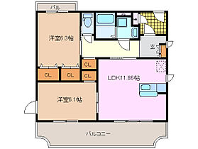 駅前パレス 1F ｜ 三重県津市栄町４丁目（賃貸マンション2LDK・1階・56.80㎡） その2