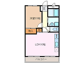 メゾンウイング 102 ｜ 三重県津市中河原（賃貸アパート1LDK・1階・38.88㎡） その2