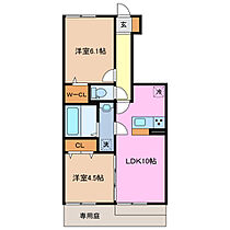 クレールシャンブル　II 105 ｜ 三重県津市新町２丁目（賃貸アパート2LDK・1階・49.03㎡） その2