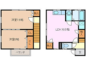 アンセーヌメゾン 16 ｜ 三重県津市乙部（賃貸アパート2LDK・1階・60.00㎡） その2