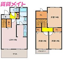 三重県津市大谷町（賃貸アパート3LDK・1階・82.64㎡） その2