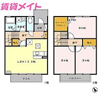 三重県津市一身田中野（賃貸アパート3LDK・1階・78.00㎡） その2