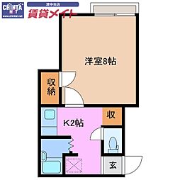 間取図画像 1K