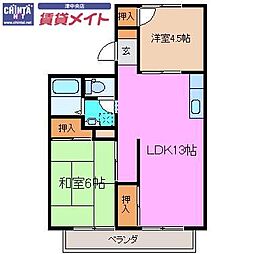 間取図画像 2LDK