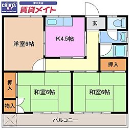 🉐敷金礼金0円！🉐コーポ花の木荘