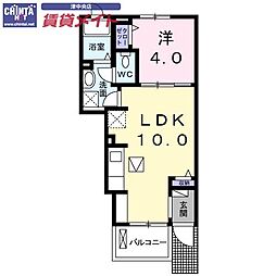 ベルハウス一身田 1階