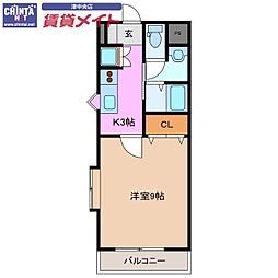 マンション芸濃 3階/-