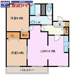 サニーハイツゆうりん館 A 2階
