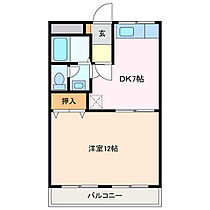 シティハイツパテリッシアIII 710 ｜ 三重県鈴鹿市池田町（賃貸アパート1DK・2階・38.00㎡） その2