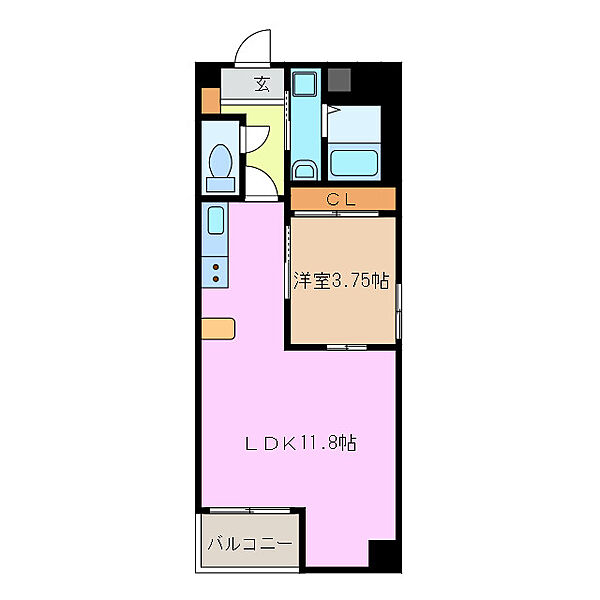 S-FORT鈴鹿 801｜三重県鈴鹿市西條町(賃貸マンション1LDK・8階・37.08㎡)の写真 その2