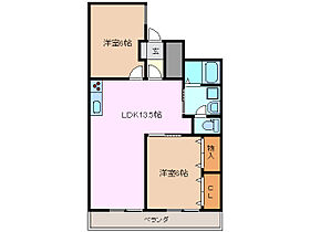 マインドピア鈴鹿 102 ｜ 三重県鈴鹿市池田町（賃貸マンション2LDK・1階・57.52㎡） その2