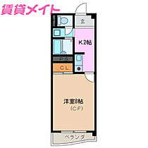 リバティベル  ｜ 三重県鈴鹿市中旭が丘1丁目（賃貸マンション1K・2階・26.73㎡） その2