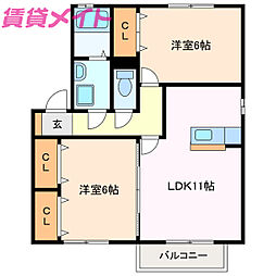 クレールフジ 1階