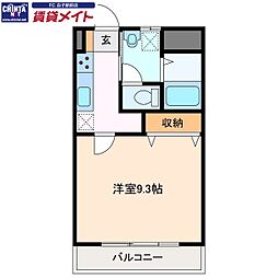 PAIKAJI南風 1Kの間取図画像