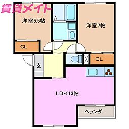 サンヒルズB棟 2階