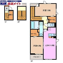 フレンド A棟 3階/-