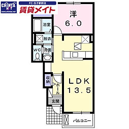 ラ・ルーチェ B 1階/-