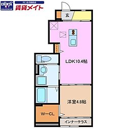 グランドホーム 1LDKの間取図画像