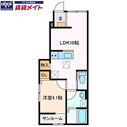 ベレッツァ鈴鹿 1階/-