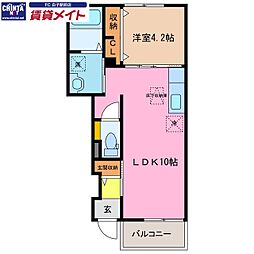 ミラーコロ 1LDKの間取図画像