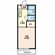 フレグランスアサノ 210 ｜ 三重県伊勢市御薗町新開（賃貸アパート1K・2階・22.00㎡） その2