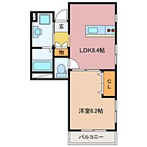 Wood久松I 203 ｜ 三重県伊勢市宮後２丁目（賃貸アパート1LDK・2階・32.30㎡） その2