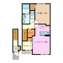 フォン　ロジュマン 203 ｜ 三重県伊勢市宮川２丁目（賃貸アパート1LDK・2階・50.96㎡） その2