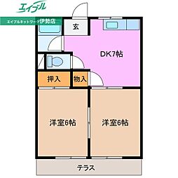 白石山ハイツ 1階/-