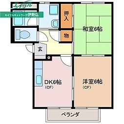 サンフォレストA 2階