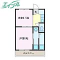 ビレッジハウス小俣1号棟2階2.5万円