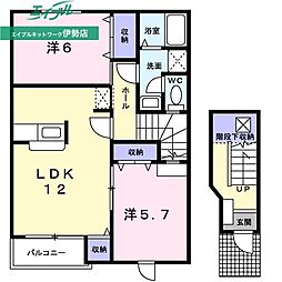 ラ・フェイバー・プロムナードC 2階