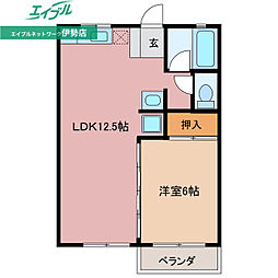 間取図画像 1LDK