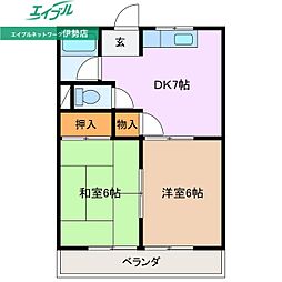 白石山ハイツ 2階