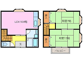 高野団地アパートＢ 2 ｜ 三重県津市一志町高野（賃貸テラスハウス2LDK・1階・58.32㎡） その2