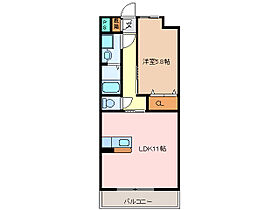 シャンティーク 702 ｜ 三重県松阪市塚本町（賃貸マンション1LDK・7階・42.30㎡） その2