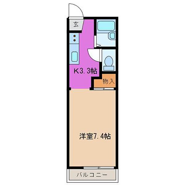 インフィクス A102｜三重県津市久居新町(賃貸アパート1K・1階・24.18㎡)の写真 その2