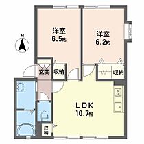 サンガーデン B101 ｜ 三重県津市久居野村町（賃貸アパート2LDK・1階・51.04㎡） その2