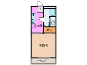 川方マンション 307 ｜ 三重県津市川方町（賃貸マンション1DK・3階・19.80㎡） その2