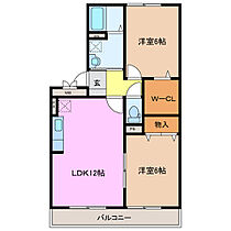 ロイヤルガーデン　Ｂ 301 ｜ 三重県松阪市嬉野中川新町４丁目（賃貸アパート2LDK・3階・56.30㎡） その2