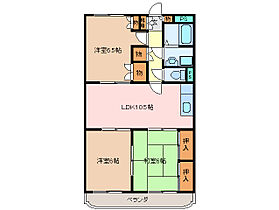 エスポワールＭII 2C ｜ 三重県松阪市郷津町（賃貸マンション3LDK・2階・69.50㎡） その2