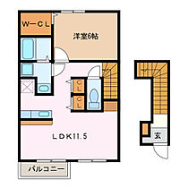 カーサ・バーリオ　Ａ棟 202 ｜ 三重県津市久居西鷹跡町（賃貸アパート1LDK・2階・46.28㎡） その2