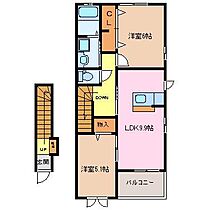 ラフレシール高茶屋 203 ｜ 三重県津市高茶屋小森町（賃貸アパート2LDK・2階・53.60㎡） その2