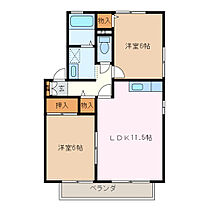 Ｃｈａｔｅａｕ　Ｂ 201 ｜ 三重県松阪市嬉野中川新町４丁目（賃貸アパート2LDK・2階・53.72㎡） その2